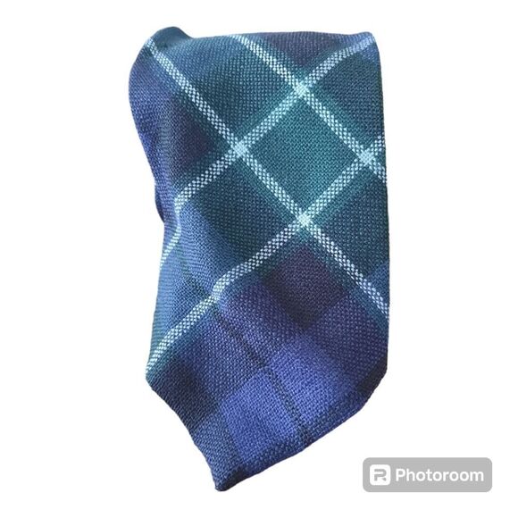 Vintage 100% New Wool Scottish Tartan Plaid Tie - Picture 3 of 3